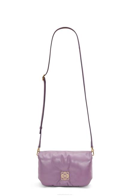 Lavander Mini Puffer Goya bag in shiny nappa lambskin Loewe 84PR322 Women