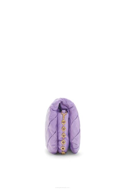 Light Mauve Puffer Goya in pleated shiny nappa lambskin Loewe 84PR379 Women