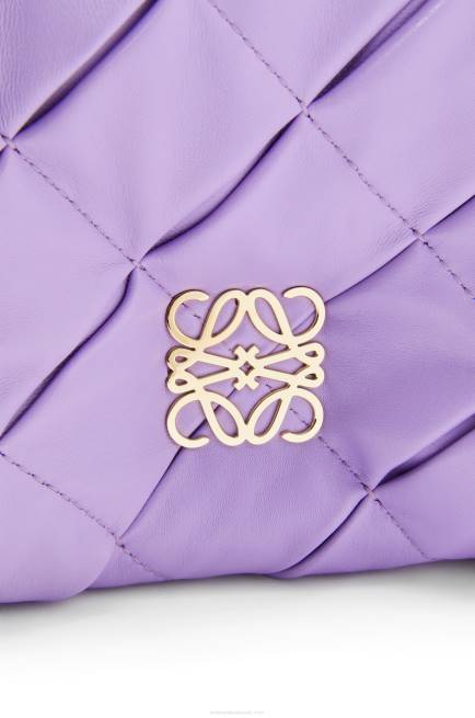 Light Mauve Puffer Goya in pleated shiny nappa lambskin Loewe 84PR379 Women