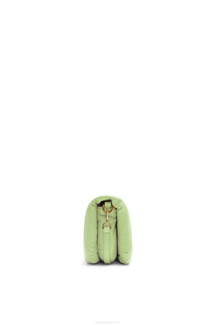 Light Pale Green Mini Puffer Goya bag in shiny nappa lambskin Loewe 84PR247 Women