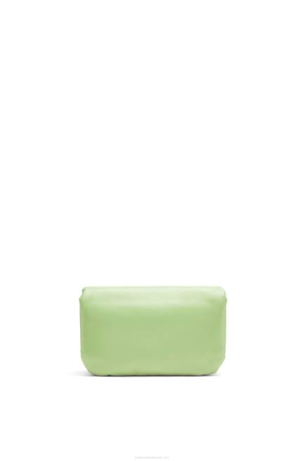 Light Pale Green Mini Puffer Goya bag in shiny nappa lambskin Loewe 84PR247 Women