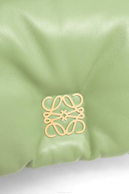 Light Pale Green Mini Puffer Goya bag in shiny nappa lambskin Loewe 84PR247 Women