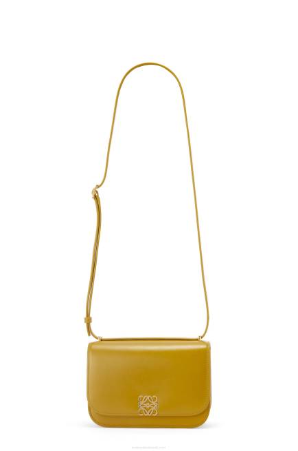 Ochre Small Goya bag in silk calfskin Loewe 84PR496 Women