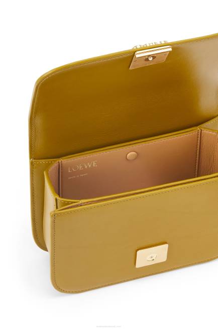 Ochre Small Goya bag in silk calfskin Loewe 84PR496 Women