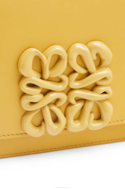 Pale Yellow Glaze Small Goya bag in silk calfskin Loewe 84PR263 Women