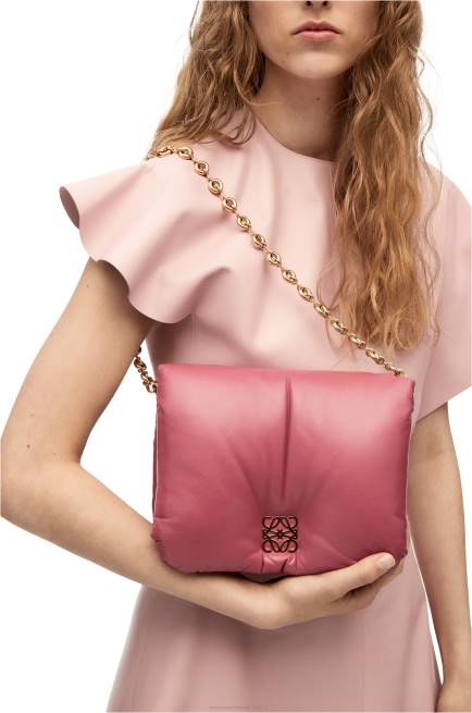 Plumrose Puffer Goya bag in shiny nappa lambskin Loewe 84PR489 Women