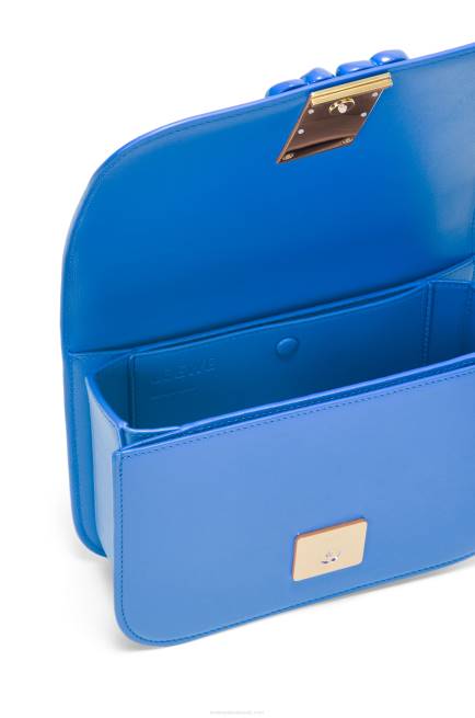 Scuba Blue Small Goya bag in silk calfskin Loewe 84PR481 Women