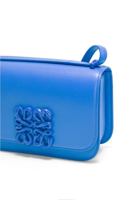 Scuba Blue Small Goya bag in silk calfskin Loewe 84PR481 Women