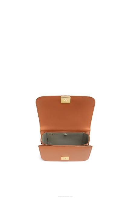 Tan Small Goya bag in silk calfskin Loewe 84PR280 Women