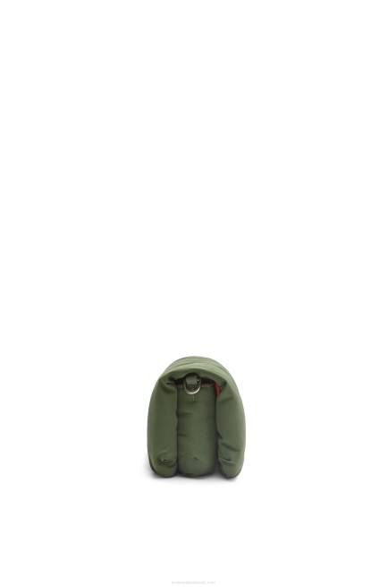 Vintage Khaki Mini Puffer Goya bag in nylon Loewe 84PR430 Women