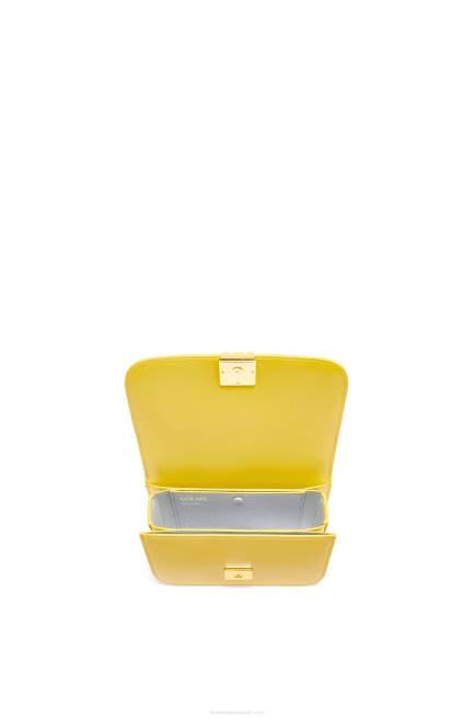 Yellow Small Goya bag in silk calfskin Loewe 84PR304 Women