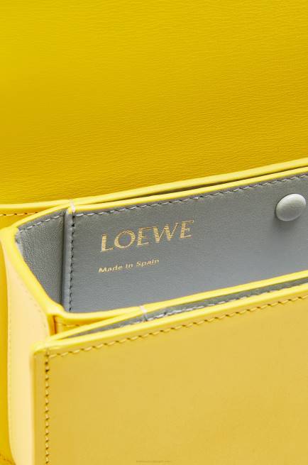 Yellow Small Goya bag in silk calfskin Loewe 84PR304 Women