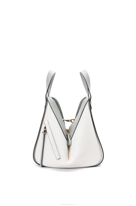 Ash Grey/Marble Green Small Hammock bag in classic calfskin Loewe 84PR514 Women
