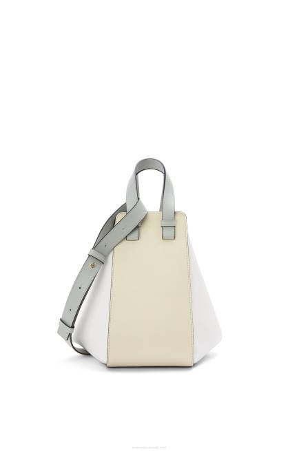 Ash Grey/Marble Green Small Hammock bag in classic calfskin Loewe 84PR514 Women