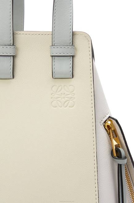 Ash Grey/Marble Green Small Hammock bag in classic calfskin Loewe 84PR514 Women