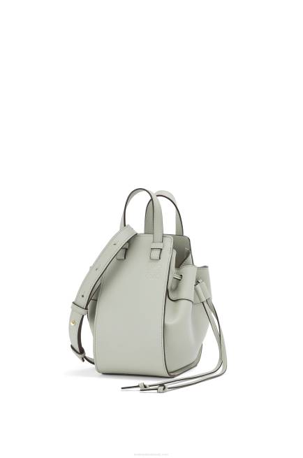 Ash Grey Mini Hammock drawstring in classic calfskin Loewe 84PR290 Women