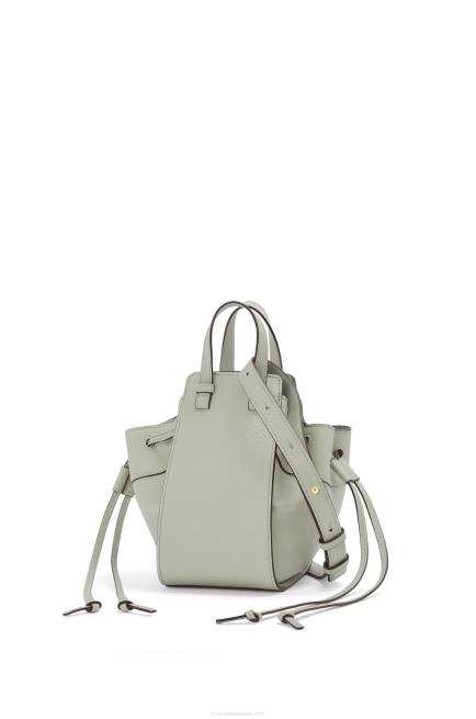 Ash Grey Mini Hammock drawstring in classic calfskin Loewe 84PR290 Women