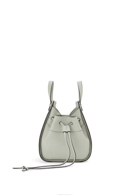 Ash Grey Mini Hammock drawstring in classic calfskin Loewe 84PR290 Women