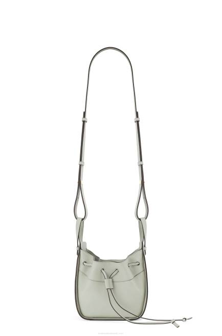 Ash Grey Mini Hammock drawstring in classic calfskin Loewe 84PR290 Women