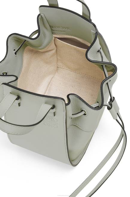 Ash Grey Mini Hammock drawstring in classic calfskin Loewe 84PR290 Women
