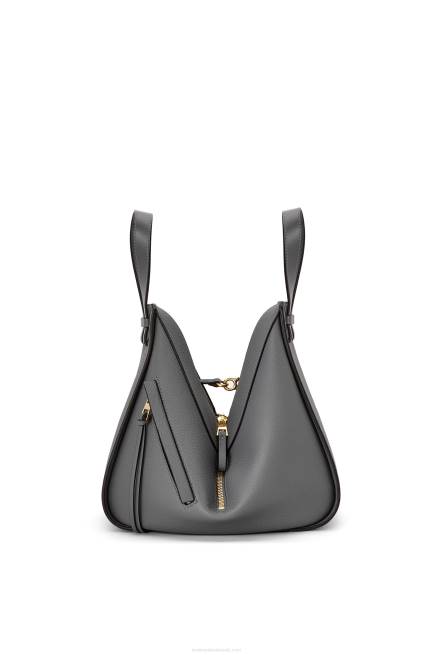 Asphalt Grey Small Hammock bag in soft grained calfskin Loewe 84PR502 Women