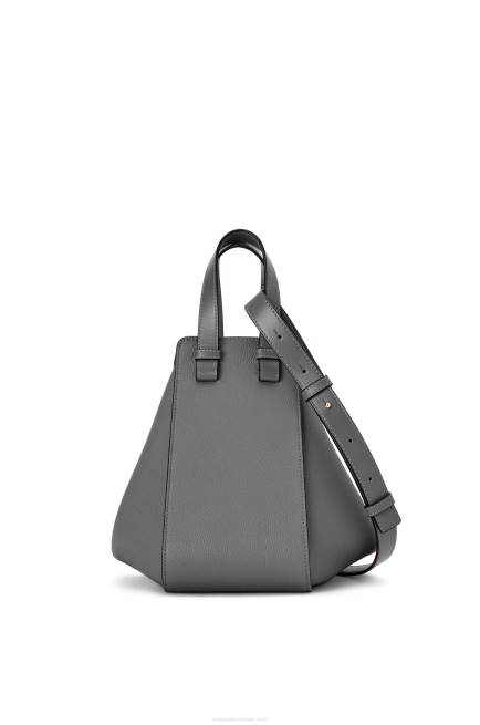 Asphalt Grey Small Hammock bag in soft grained calfskin Loewe 84PR502 Women