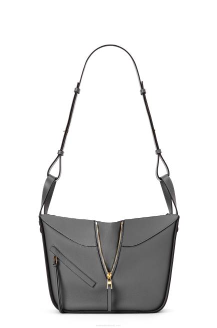 Asphalt Grey Small Hammock bag in soft grained calfskin Loewe 84PR502 Women