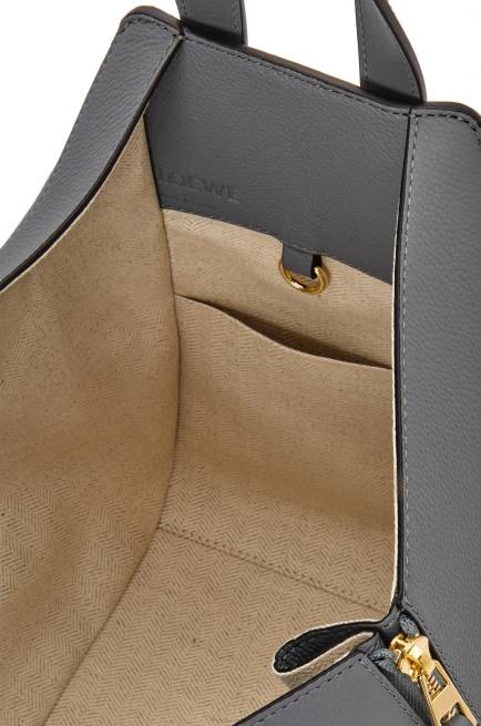 Asphalt Grey Small Hammock bag in soft grained calfskin Loewe 84PR502 Women
