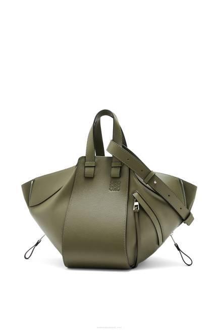 Avocado Green Small Hammock bag in classic calfskin Loewe 84PR524 Women