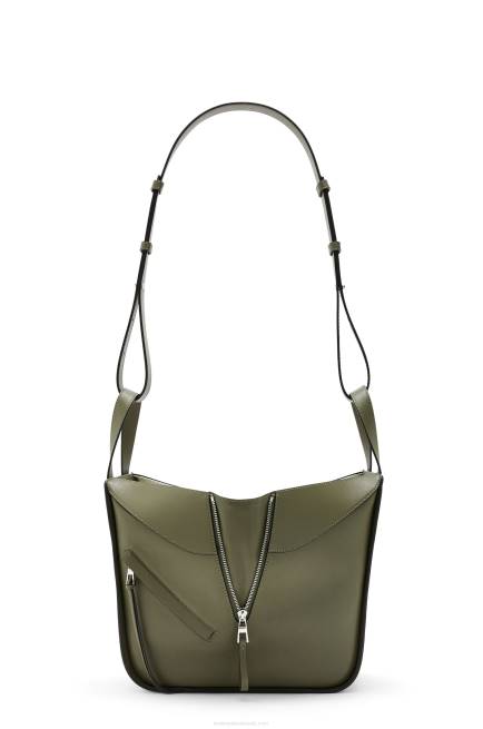 Avocado Green Small Hammock bag in classic calfskin Loewe 84PR524 Women