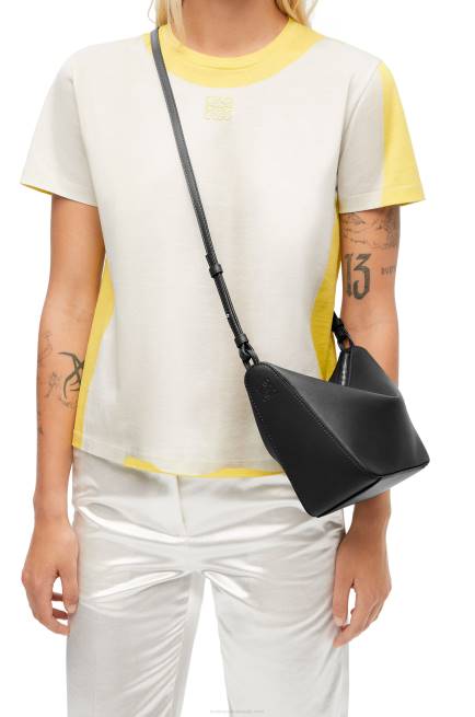 Black Mini Hammock Hobo bag in classic calfskin Loewe 84PR329 Women