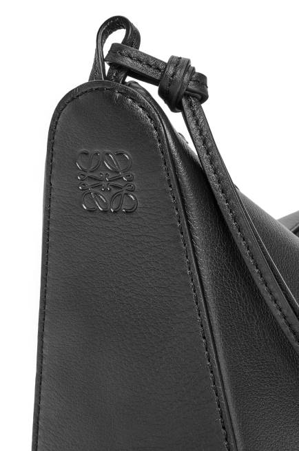 Black Mini Hammock Hobo bag in classic calfskin Loewe 84PR329 Women