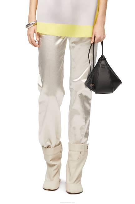 Black Mini Hammock Hobo bag in classic calfskin Loewe 84PR329 Women