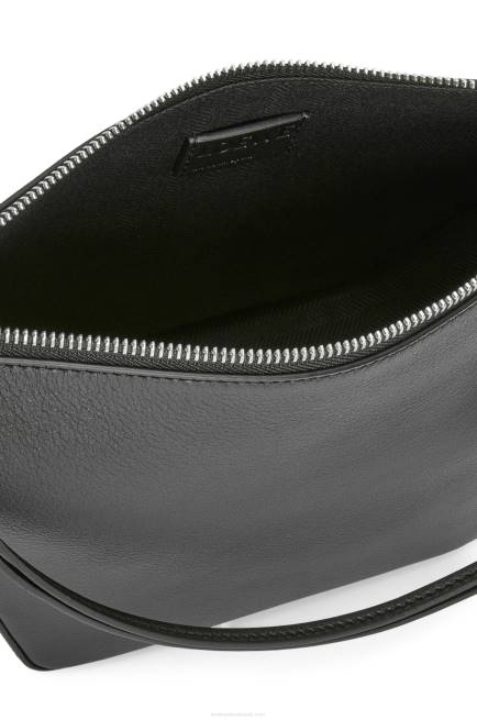 Black Mini Hammock Hobo bag in classic calfskin Loewe 84PR329 Women