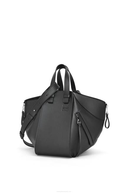 Black Small Hammock bag in classic calfskin Loewe 84PR341 Women