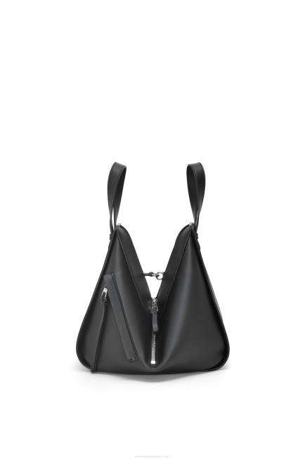 Black Small Hammock bag in classic calfskin Loewe 84PR341 Women