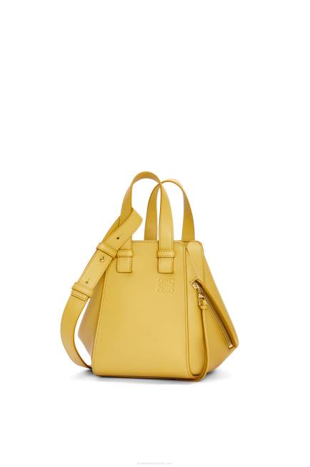 Bright Ochre Hammock compact bag in classic calfskin Loewe 84PR373 Women