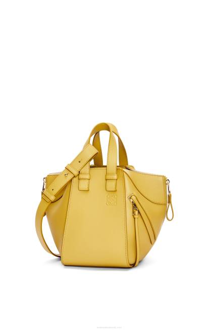 Bright Ochre Hammock compact bag in classic calfskin Loewe 84PR373 Women