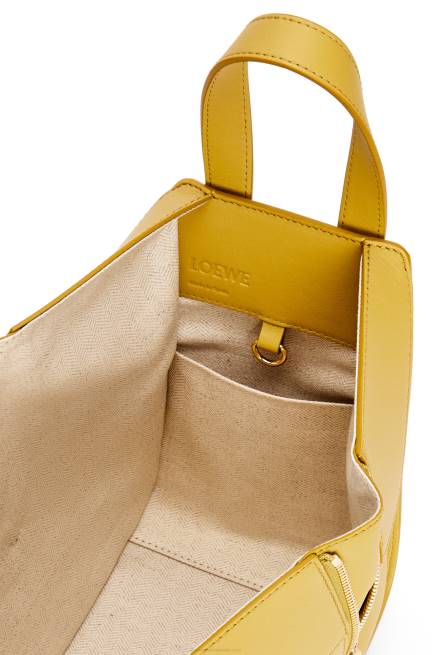 Bright Ochre Hammock compact bag in classic calfskin Loewe 84PR373 Women