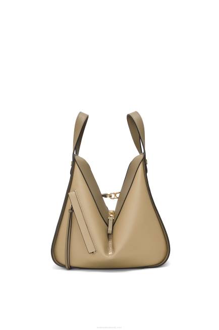 Clay Green/Dusty Beige Small Hammock bag in classic calfskin Loewe 84PR440 Women