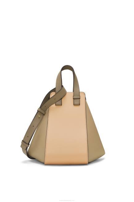 Clay Green/Dusty Beige Small Hammock bag in classic calfskin Loewe 84PR440 Women