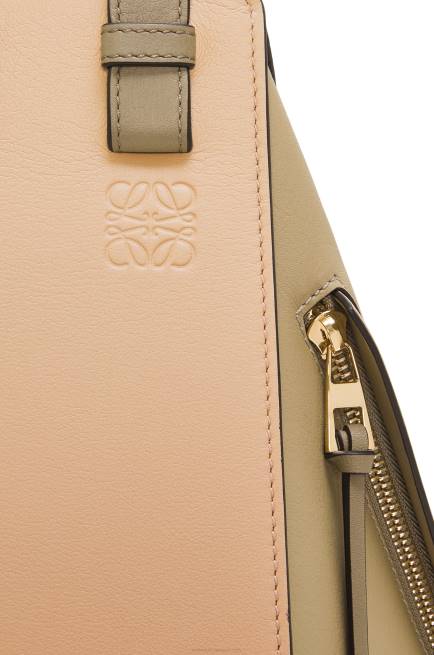 Clay Green/Dusty Beige Small Hammock bag in classic calfskin Loewe 84PR440 Women
