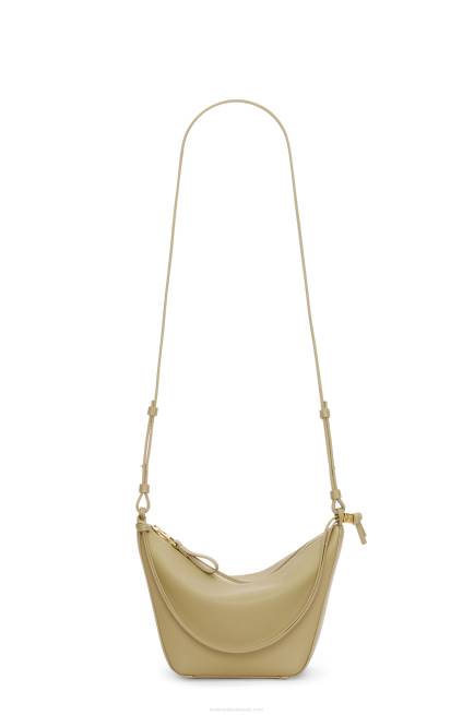 Clay Green Mini Hammock Hobo bag in classic calfskin Loewe 84PR325 Women