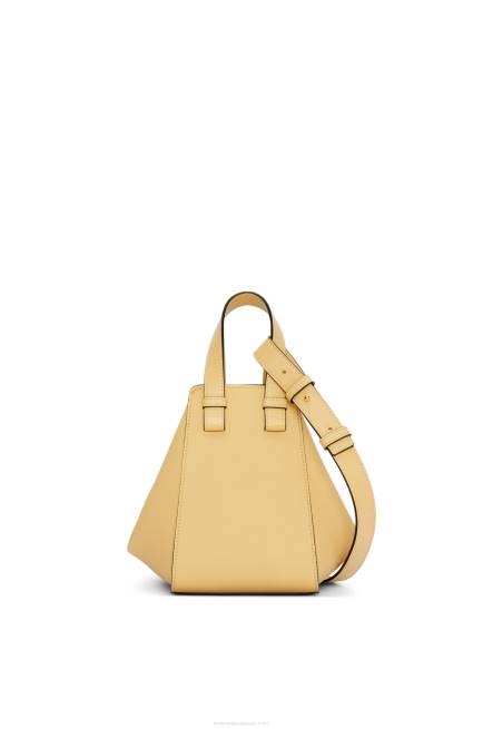 Dark Butter Compact Hammock bag in soft grained calfskin Loewe 84PR405 Women