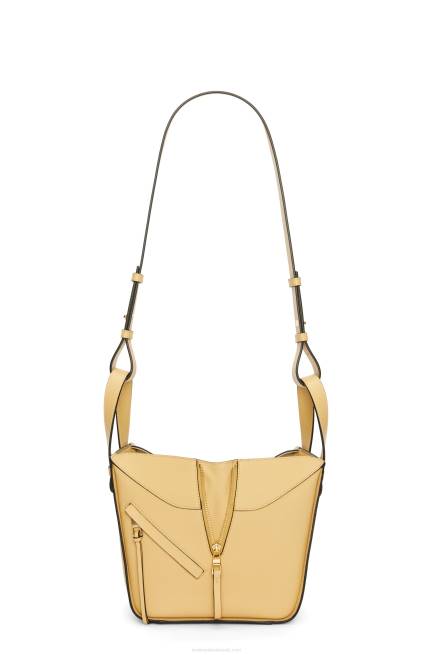 Dark Butter Compact Hammock bag in soft grained calfskin Loewe 84PR405 Women