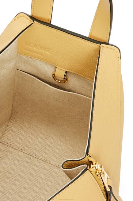 Dark Butter Compact Hammock bag in soft grained calfskin Loewe 84PR405 Women