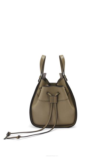 Laurel Green Mini Hammock drawstring in soft grained calfskin Loewe 84PR241 Women