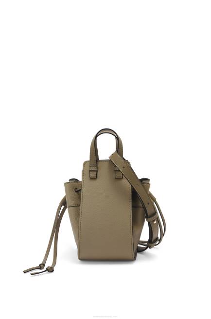Laurel Green Mini Hammock drawstring in soft grained calfskin Loewe 84PR241 Women
