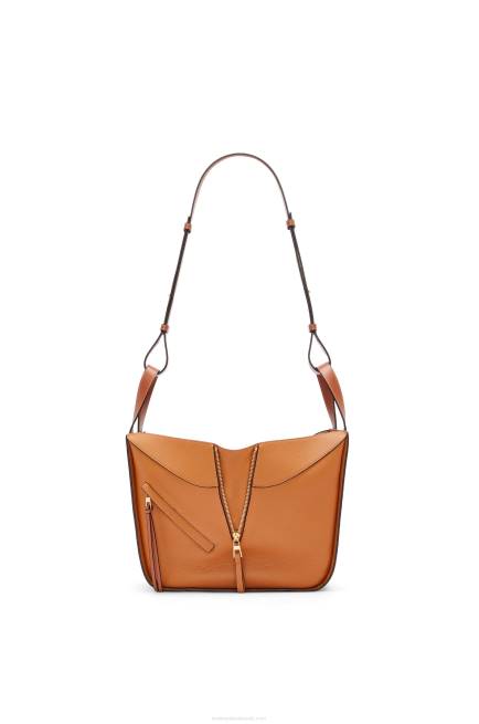 Light Caramel Small Hammock bag in soft grained calfskin Loewe 84PR439 Women