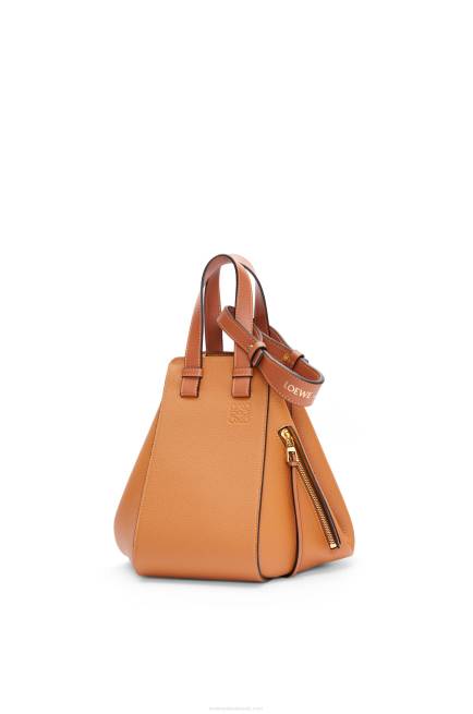Light Caramel Small Hammock bag in soft grained calfskin Loewe 84PR439 Women